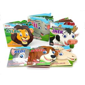 Diytoy 6'lı Ben Kimim Beyaz Hayvanlar Set