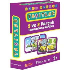 Diytoy 7192 Taşıtlar Okul Öncesi Kartı