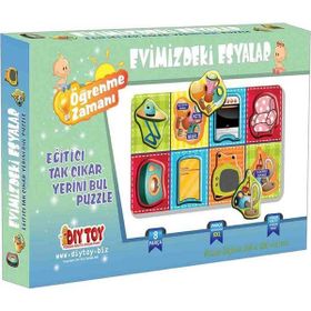 Diytoy 9131 Tak-Çıkar 8 Parça Evimizdeki Eşyalar