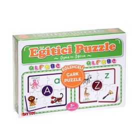 Diytoy Alfabe Eğitici Çark Puzzle