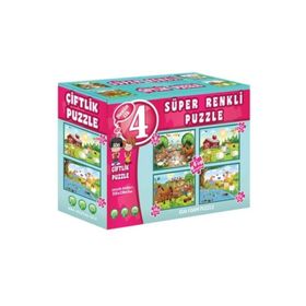Diytoy Çiftlik Süper Renkli Puzzle