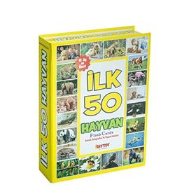 Diytoy DIY-50H1352 Yaşam Alanlarında İlk 50 Hayvan Bebek Eğitici Oyuncak Flash Cards Oyun Seti