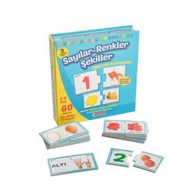 Dıytoy Eğlenceli Sayılar, Renkler ve Şekiller Puzzle