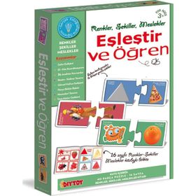 Diytoy Eşleştir Öğren Meslekler Renkler Şekiller