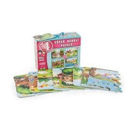 Diytoy Hayvanlar 4'lü Puzzle