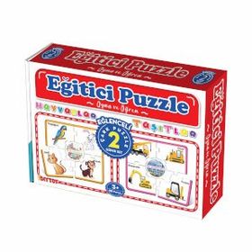 Diytoy Hayvanlar Ve Taşıtlar Eğitici Çark Puzzle