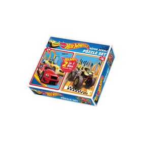 Diytoy Hot Wheels 2 in 1 124 Parça Puzzle