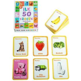 Diytoy İlk 50 Sözcük Zeka Kartları Flash Cards