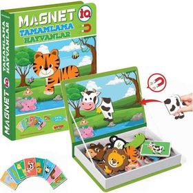 Diytoy Puzzle Magnetiq IQ Hayvan Tamamlama Kartları