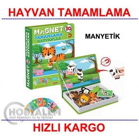 Diytoy Puzzle Magnetiq IQ Hayvan Tamamlama Kartları