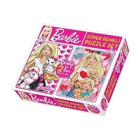 Diytoy Süper Renkli 2si1 Arada Puzzle Set - Barbie / 54+70 Parça Puzzle