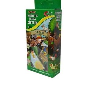Diytoy Taba Grup 1345 Çiftlik 53 Parça +3 Yaş Manyetik Puzzle