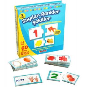 Diytoy Yayınları 1444 Sayılar Renkler Şekiller Eğlenceli Bulmacalar