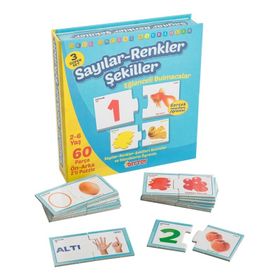 Diytoy Yayınları 1444 Sayılar Renkler Şekiller Eğlenceli Bulmacalar