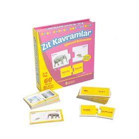 Diytoy Zıt Kavramlar Eğlenceli Bulmacalar Eğitici Kart