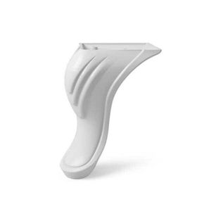 Dizayn 14 cm Desenli Beyaz Plastik Ayak