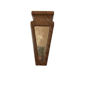 Dizayn Amalfi Ahşap Plexi Altın 15 cm Turkuaz Ayak