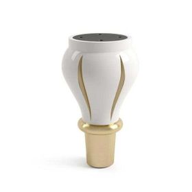 Dizayn Royal 14 cm Desenli Gölgeli Altın Plastik Ayak