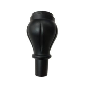 Dizayn Royal 14 cm Desenli Siyah Plastik Ayak