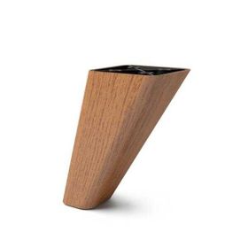 Dizayn Yatay 12 cm Oval Ceviz Plastik Ayak