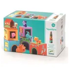 Djeco +1,5 Yaş 12 Parça Topanifarm Küpler
