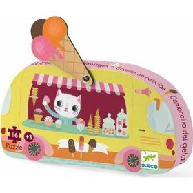 Djeco Dekoratif 16 Parça Ice Cream Truck Puzzle