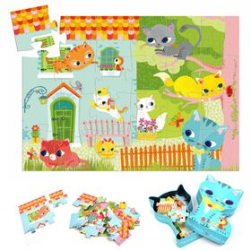 Djeco Dekoratif 24 Parça Pachat And His Friends Puzzle