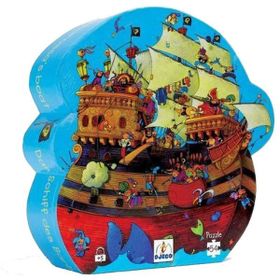 Djeco Dekoratif 54 Parça Barbarossa's Boat Puzzle