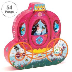 Djeco Dekoratif 54 Parça Elise's Carriage Puzzle