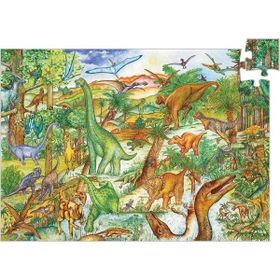 Djeco Dinosaurs 100 Pcs Booklet Puzzle