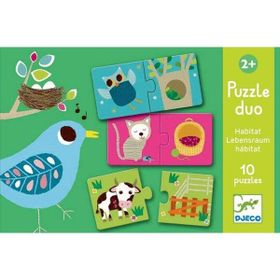 Djeco Duo Habitat Puzzle