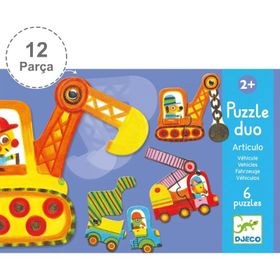 Djeco Duo Vehicles Araçlar İkili Puzzle Puzzle