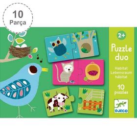 Djeco İkili Duo Habitat Puzzle