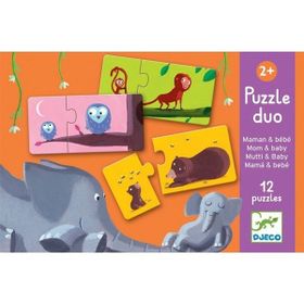 Djeco İkili Duo Mom Baby Puzzle
