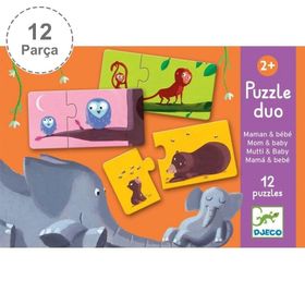 Djeco İkili Duo Mom Baby Puzzle