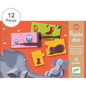 Djeco İkili Duo Mom Baby Puzzle