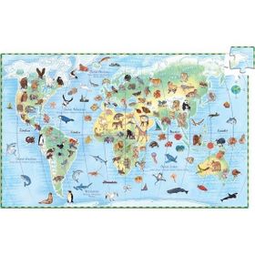 Djeco Klasik 100 Parça World'S Animals Puzzle