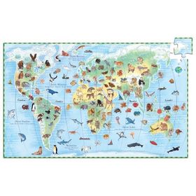 Djeco Klasik 100 Parça World'S Animals Puzzle