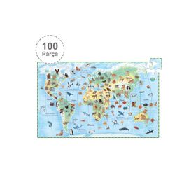 Djeco Klasik 100 Parça World'S Animals Puzzle