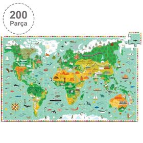 Djeco Klasik 200 Parça Around The World Puzzle