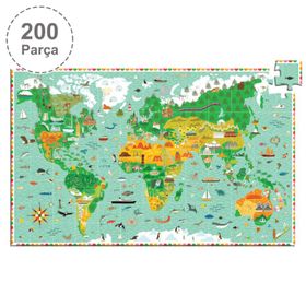 Djeco Klasik 200 Parça Around The World Puzzle