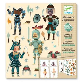 Djeco Knights Kağıt Giydirme Seti