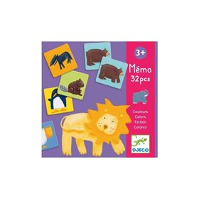 Djeco Memo Colour Animals Hafıza Oyunları