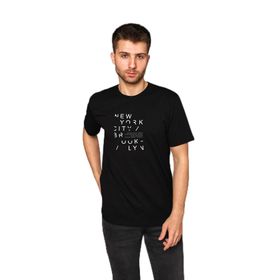 DK DAKSEL DAKS-0-4360 Baskılı Siyah Erkek T-shirt