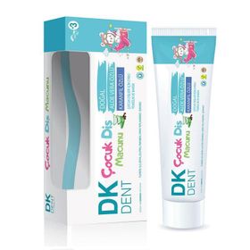Dk Dent 50 ml Fırçalı Hediyeli Doğal Aloe Vera ve Karanfil İçerikli Çocuk Diş Macunu