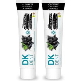 Dk Dent Aktif Karbonlu Florürsüz 2x75 ml Doğal Diş Macunu