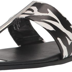 DKNY Deja Siyah/Beyaz Renk Kadın Düz Sandalet