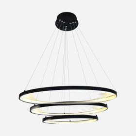 Dlc 4000K Profil Led Ring Plastik Yuvarlak Antrasit Tekli Modern Ledli Sarkıt