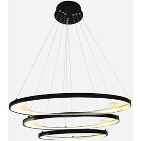 Dlc 4000K Profil Led Ring Plastik Yuvarlak Antrasit Tekli Modern Ledli Sarkıt