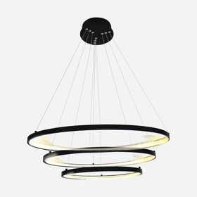 Dlc 4000K Profil Led Ring Plastik Yuvarlak Antrasit Tekli Modern Ledli Sarkıt